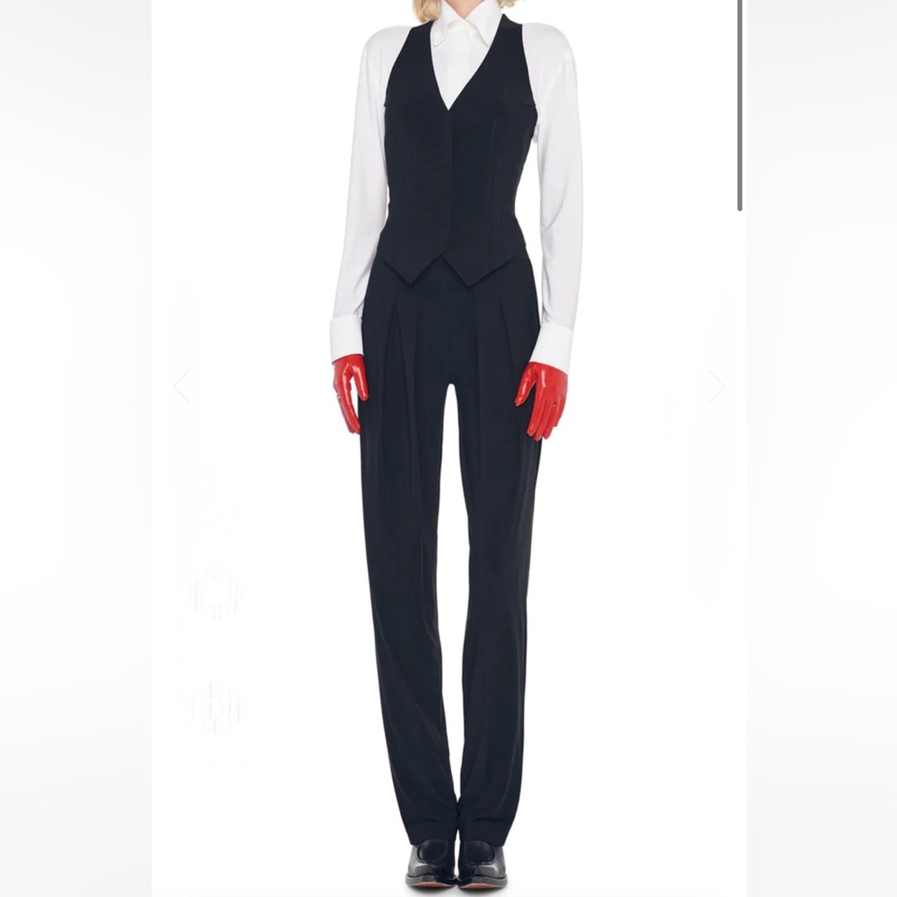 Norma Kamali pleated trousers